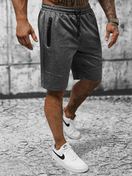 Spodenki dresowe męskie grafitowe OZONEE JS/8K929