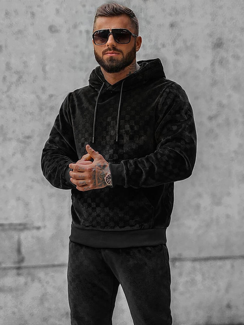 Спортивний костюм чоловічій Чорний OZONEE O/3A82