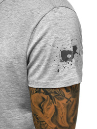 T-Shirt męski szary OZONEE JS/SS100730Z