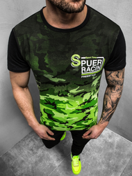 T-Shirt męski zielony OZONEE JS/SS10985Z