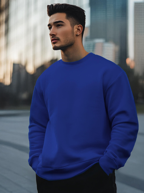 Bluza męska kobaltowa OZONEE JS/2001-10Z