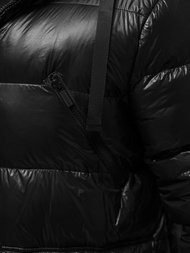 Kurtka zimowa męska długa czarna OZONEE O/M3205Z