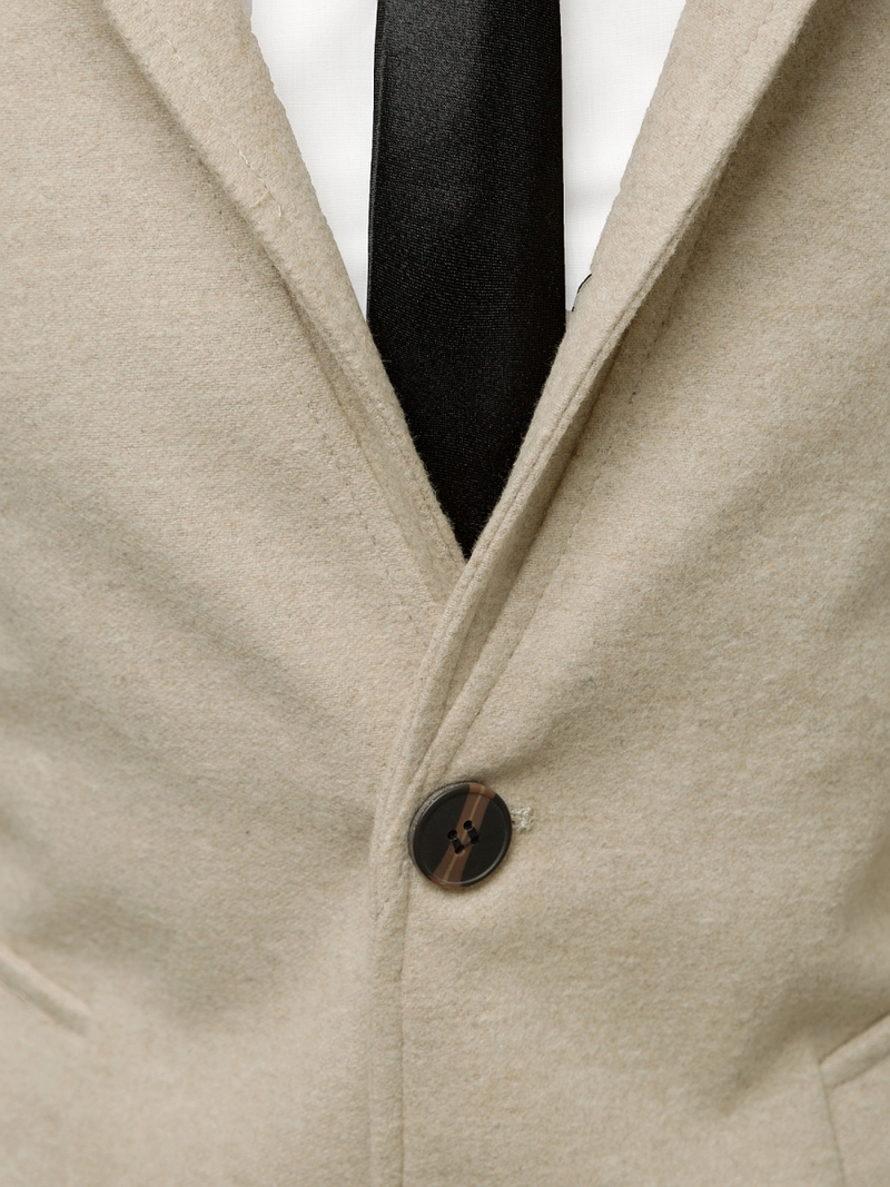 Płaszcz męski beżowy OZONEE O/5628