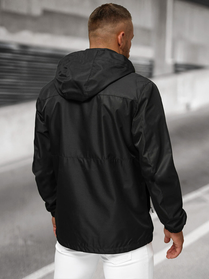 Kurtka męska przejściowa czarna OZONEE JS/22M311/392Z