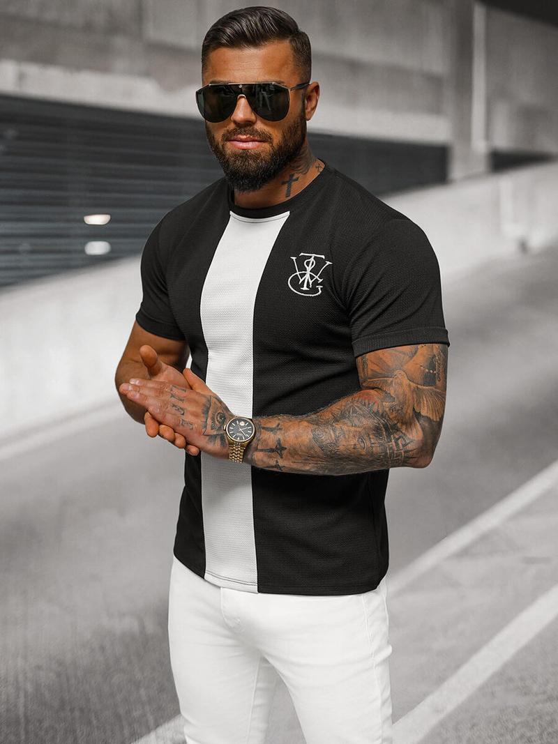 Футболка Чоловіча Чорна OZONEE O/L1184