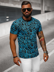 T-shirt męski czarny OZONEE JS/8T1199/3