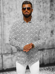 Сорочка Чоловіча Чорно-Бiла OZONEE E/9000/3Z