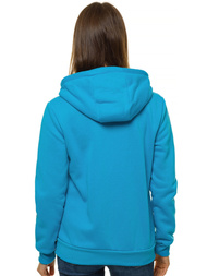 Bluza damska rozpinana z kapturem błękitna OZONEE JS/W03Z