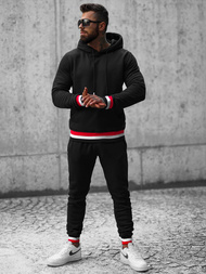 Komplet dresowy męski czarny OZONEE JS/8C60/3