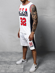 Спортивний костюм чоловічій Бiлий OZONEE JS/68C10168