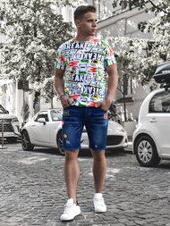 Spodenki jeansowe męskie niebieskie OZONEE G/1070