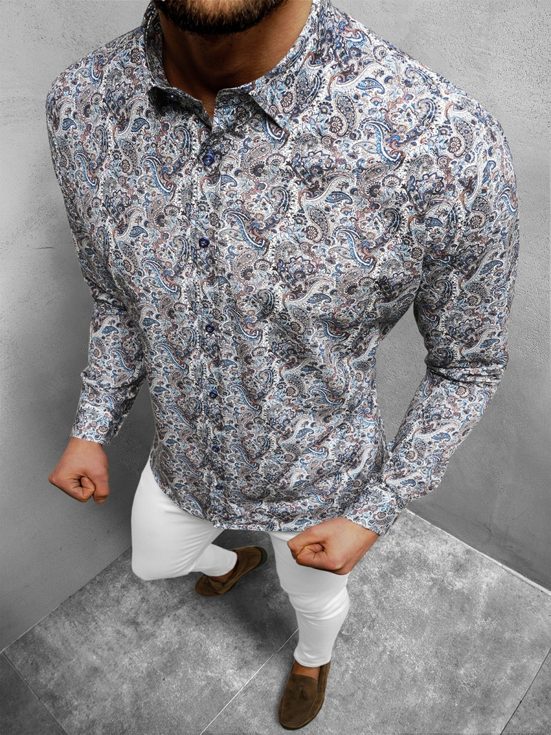 Koszula męska kolorowa OZONEE O/2922