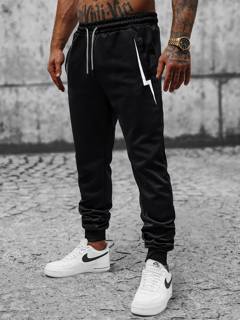 Штани Cпортивні Чоловічі Чорнi OZONEE JS/8K165