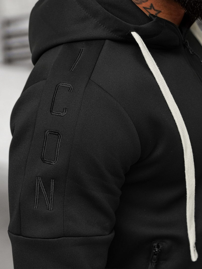 Спортивний костюм чоловічій чорний OZONEE O/LN11760