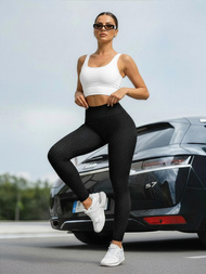 Legginsy damskie czarne OZONEE JS/17K592/3Z