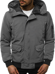 Kurtka męska zimowa szara OZONEE JS/2019005