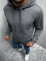 Bluza męska z kapturem ciemno-szara OZONEE JS/2009Z