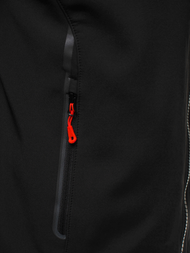 Kurtka softshell męska z kapturem czarno-czerwona OZONEE GE/12269Z
