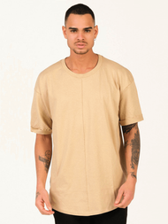 T-Shirt męski beżowy OZONEE MR/21576