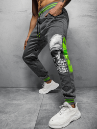 Spodnie dresowe męskie grafitowe OZONEE JS/K10228