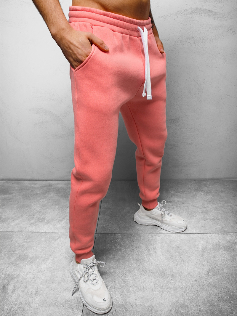 Spodnie dresowe męskie jasno-różowe OZONEE O/12110Z