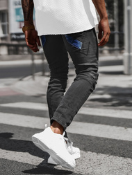 Spodnie jeansowe męskie czarne OZONEE NB/MP0025N