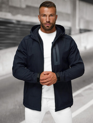 Kurtka softshell męska z kapturem granatowa OZONEE JS/27B6513/25
