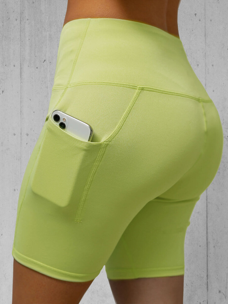 Legginsy krótkie damskie kolarki żółte OZONEE O/YY9232A