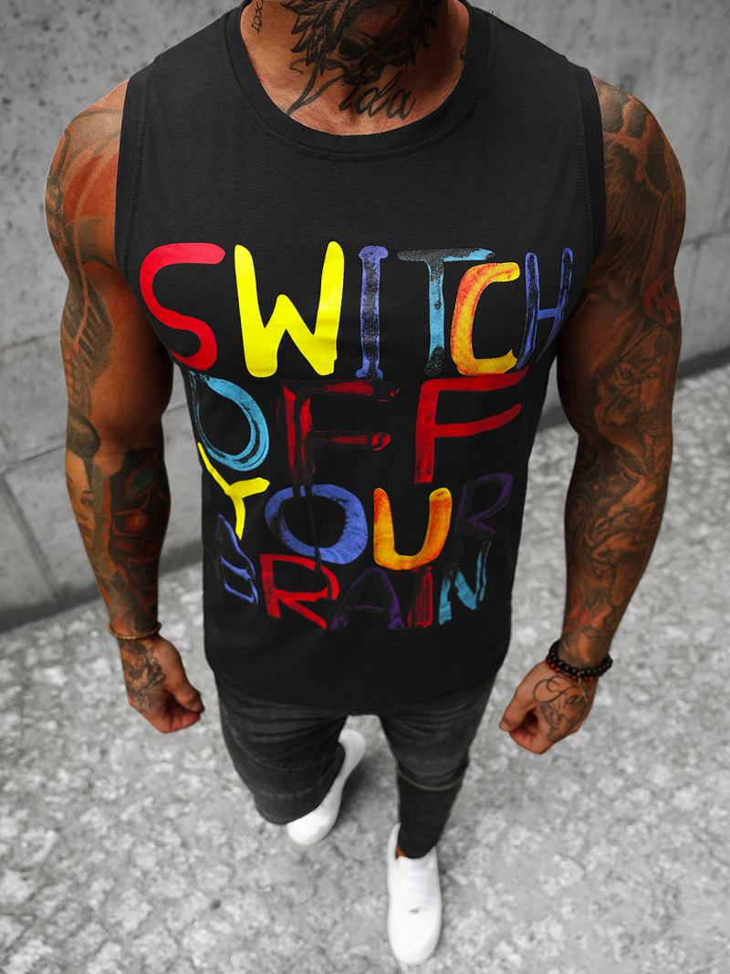 Футболка чоловіча Чорна OZONEE O/T102/3