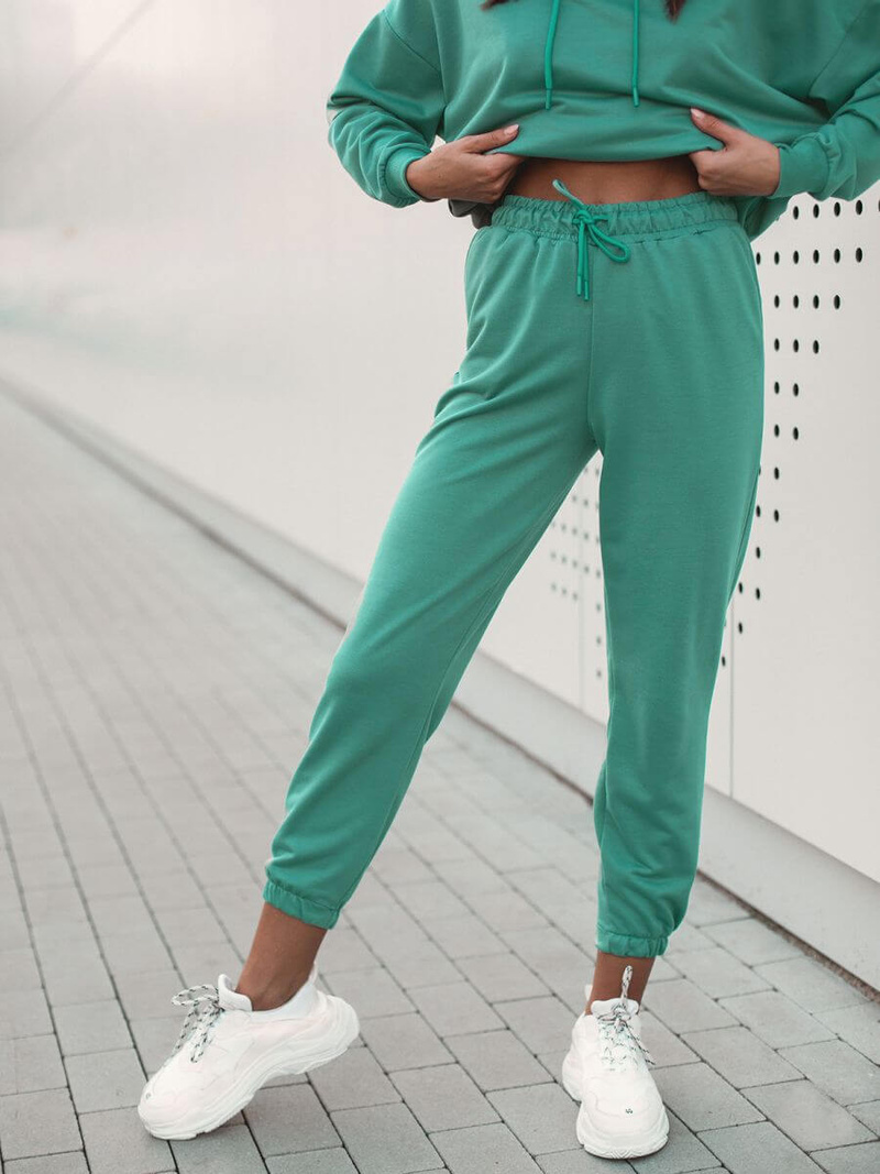 Жіночий спортивний костюм з двох частин Зелений OZONEE O/MB2041/21