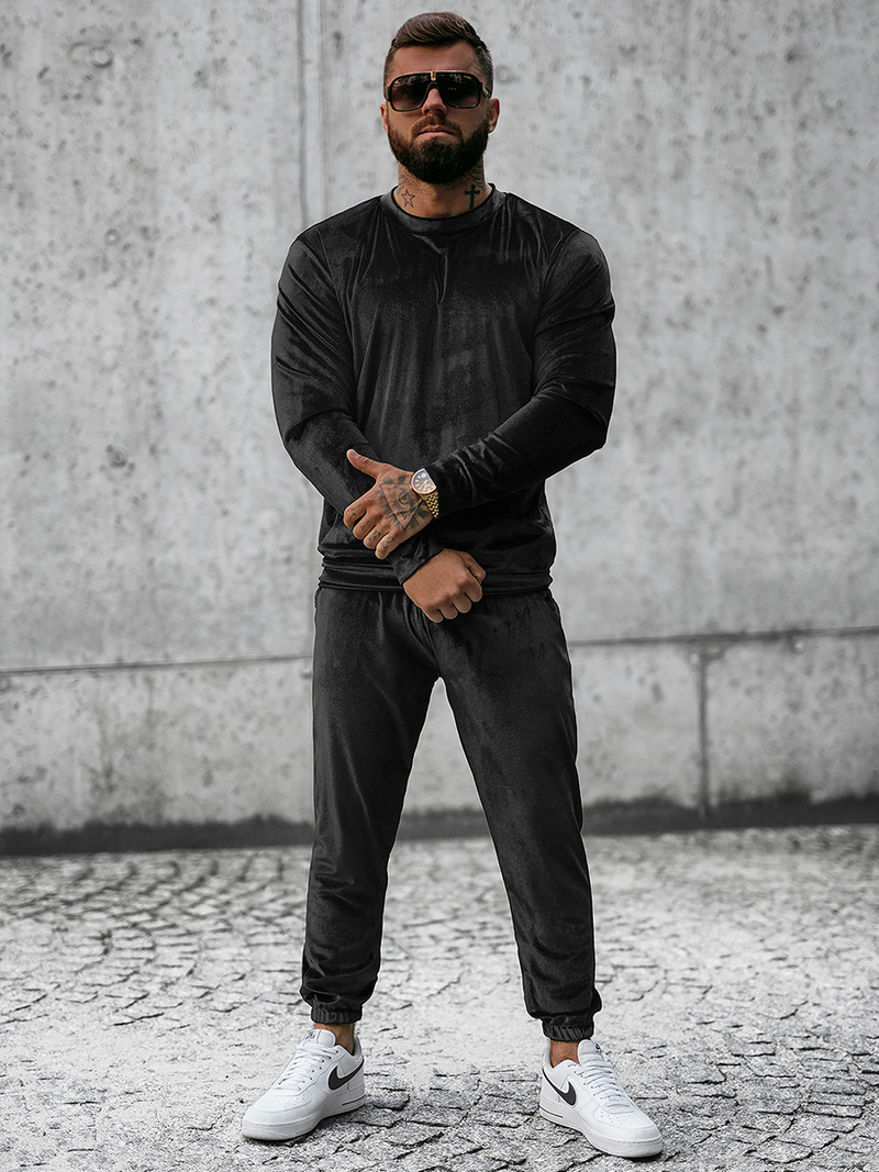 Спортивний костюм чоловічій Чорний OZONEE O/D7516