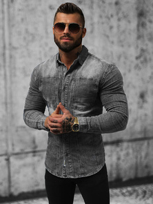 Чоловіча джинсова сорочка ciра OZONEE NB/MC704NZ