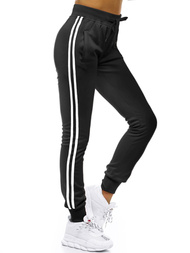 Spodnie dresowe damskie czarne OZONEE JS/JK88113/3