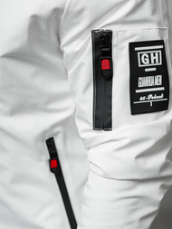 Kurtka męska bomberka biała OZONEE JS/84M3034/281