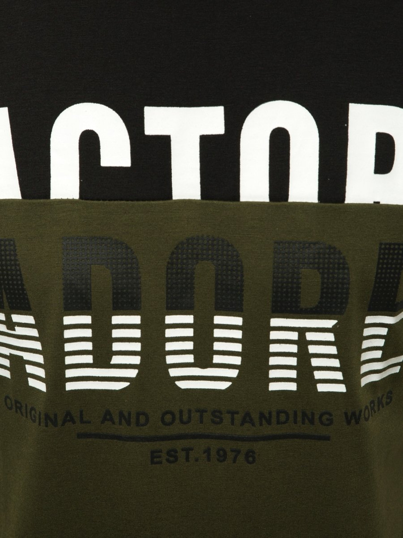 T-Shirt męski zielony OZONEE JS/SS11106Z