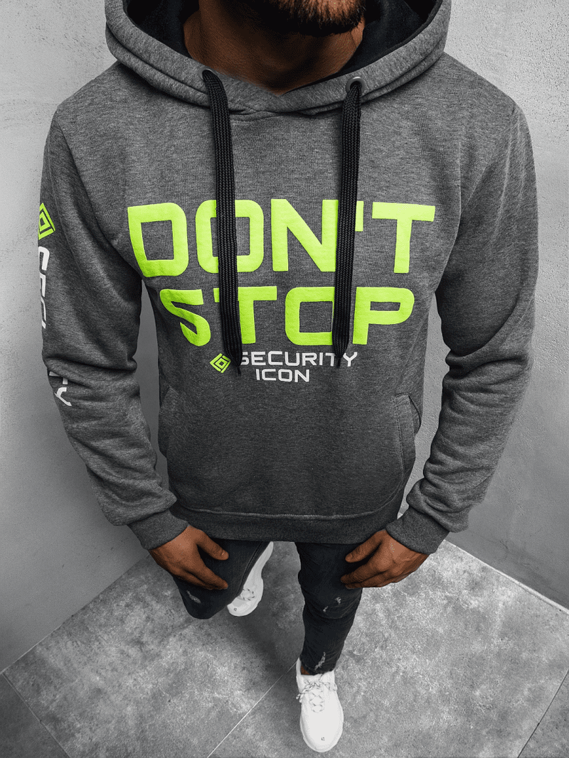 Толстовка чоловіча Графітова OZONEE JS/Y10052