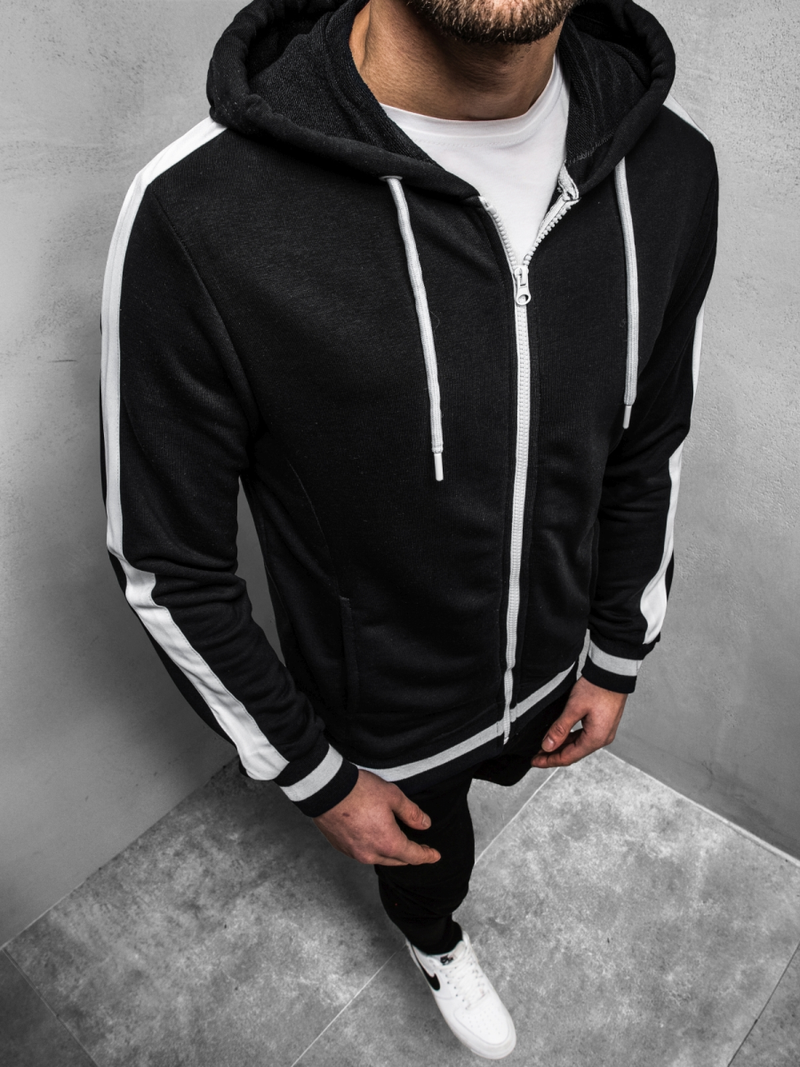 Толстовка чоловіча Чорна OZONEE A/1009Z