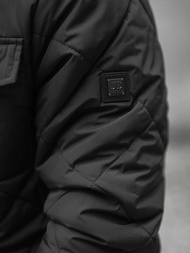 Kurtka przejściowa męska czarna OZONEE JS/22M15/1Z