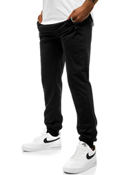 Spodnie dresowe męskie czarne js/xw003s