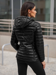 Kurtka damska pikowana czarna OZONEE JS/16M9102/392