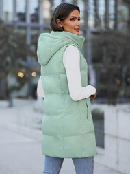 Стьобаний жіночий жилет м'ятна OZONEE JS/M721/236Z