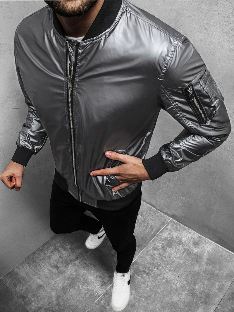 Куртка чоловіча Срібляста OZONEE N/6147Z