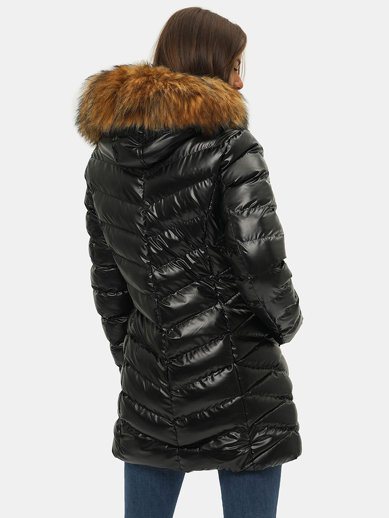 Куртка жіноча Чорно-Коричнева OZONEE JS/M778/392A