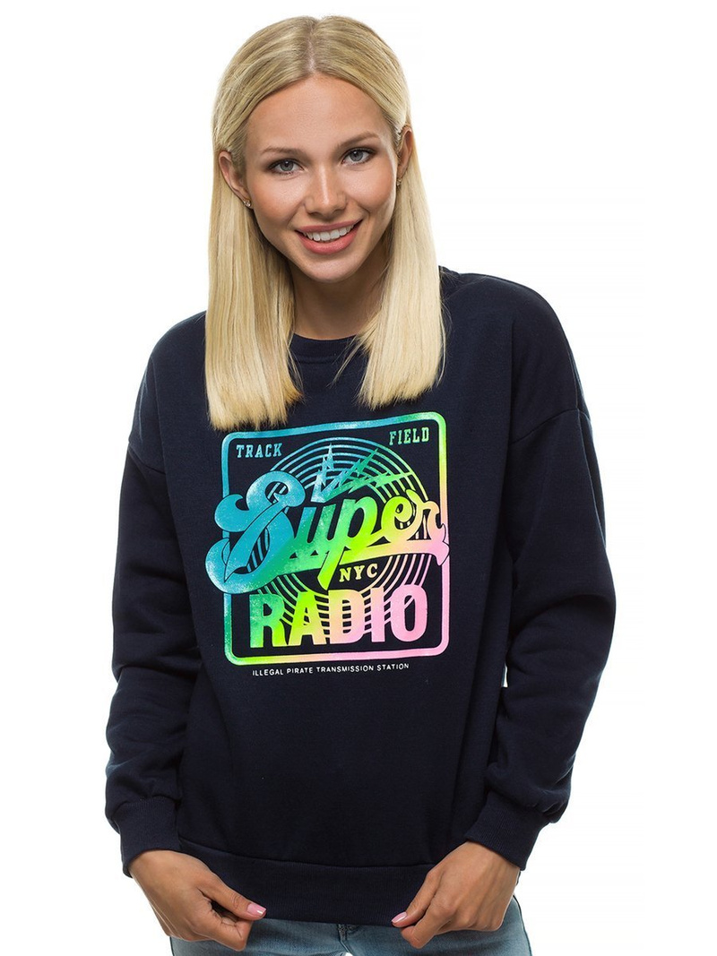 Bluza damska granatowa OZONEE JS/KSW1008