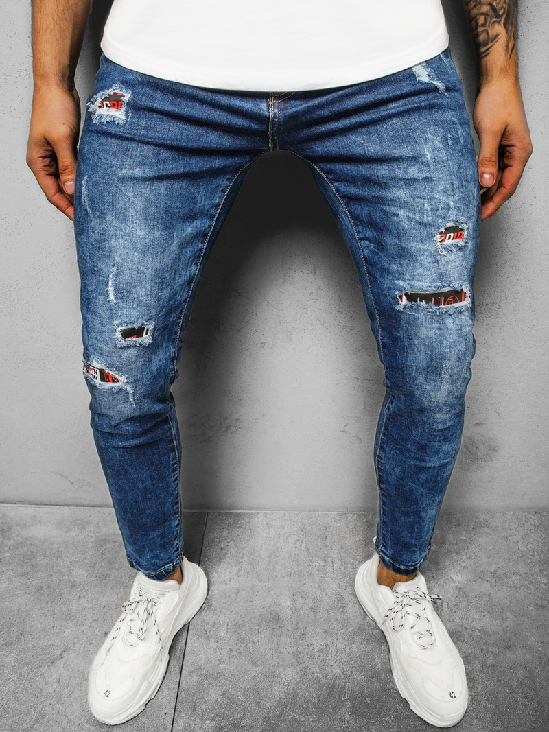 Джинси чоловічі Синi OZONEE DR/TF092Z