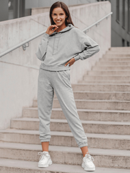 Жіночий спортивний костюм з двох частин Сiрий OZONEE O/MB2041/21