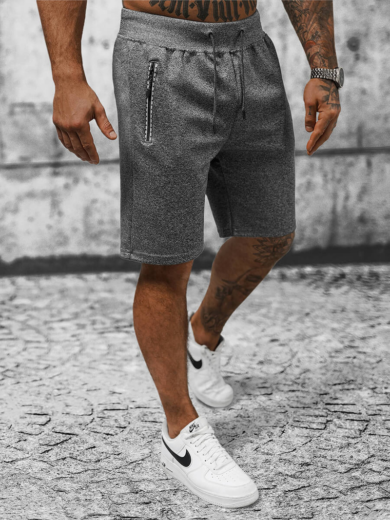 Шорти чоловічі Графітові OZONEE JS/8K297