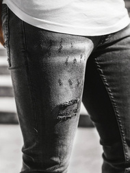 Spodnie jeansowe męskie czarne OZONEE G/1084