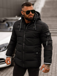 Kurtka męska pikowana czarna OZONEE JS/57M7502/392