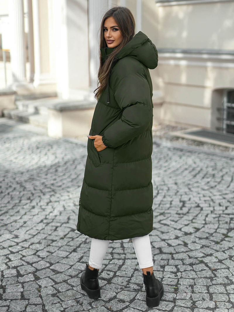 Куртка жіноча Темно-Зелена OZONEE JS/5M3163/136Z